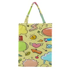 Cute Sketch Child Graphic Funny Classic Tote Bag by danenraven