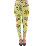 Cute Sketch Child Graphic Funny Lightweight Velour Leggings