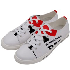 I Love Blueberry Men s Low Top Canvas Sneakers by ilovewhateva