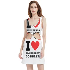 I Love Blueberry Cobbler Velour Cutout Dress by ilovewhateva