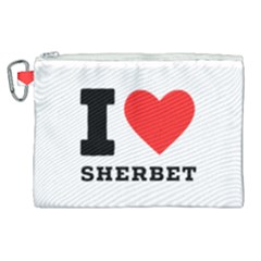 I Love Sherbet Canvas Cosmetic Bag (xl) by ilovewhateva