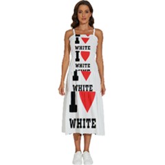 I Love White Wine Sleeveless Shoulder Straps Boho Dress by ilovewhateva