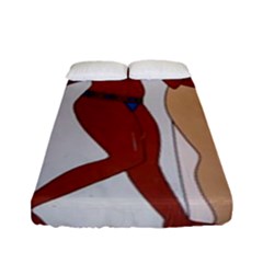 Egypt Fresco Mural Decoration Fitted Sheet (full/ Double Size)