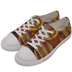 Egyptian Tutunkhamun Pharaoh Design Men s Low Top Canvas Sneakers by Mog4mog4