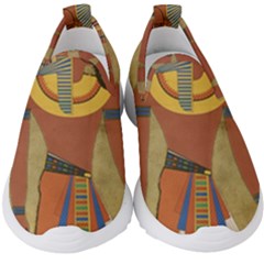 Egyptian Tutunkhamun Pharaoh Design Kids  Slip On Sneakers by Mog4mog4