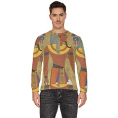 Egyptian Tutunkhamun Pharaoh Design Men s Fleece Sweatshirt by Mog4mog4
