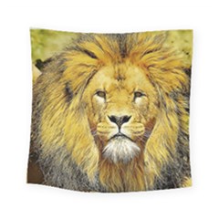 Lion Lioness Wildlife Hunter Square Tapestry (small) by Mog4mog4