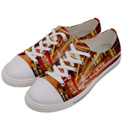 Telephone Booth Red London England Women s Low Top Canvas Sneakers by Mog4mog4