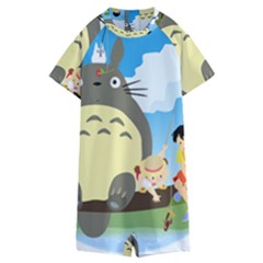 My Neighbor Totoro Totoro Kids  Boyleg Half Suit Swimwear by Mog4mog4