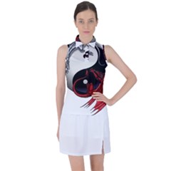 Yin And Yang Chinese Dragon Women s Sleeveless Polo Tee by Mog4mog4
