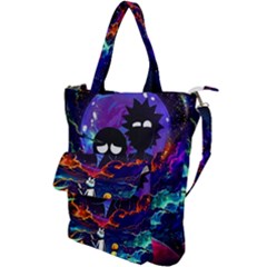 Cartoon Parody In Outer Space Shoulder Tote Bag by Mog4mog4