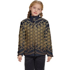 Horizon Sempiternal Bring Abstract Pattern Kids  Puffer Bubble Jacket Coat by Bakwanart
