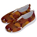 Watercolor Leaves Leaf Orange No Lace Lightweight Shoes View2