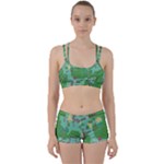Green Retro Games Pattern Perfect Fit Gym Set