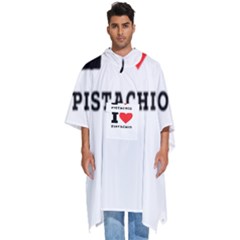 I Love Pistachio Men s Hooded Rain Ponchos by ilovewhateva