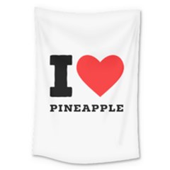 I Love Pineapple Large Tapestry by ilovewhateva