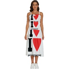 I Love Peppermint Sleeveless Shoulder Straps Boho Dress by ilovewhateva