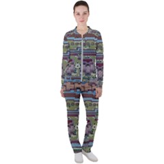 Arcade Game Retro Pattern Casual Jacket And Pants Set