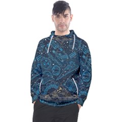 Position Of The Constellations Illustration Star Blue Men s Pullover Hoodie by Bakwanart