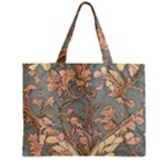 Art Nouveau Vintage Retro Pattern Floral Zipper Mini Tote Bag