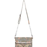 Art Nouveau Vintage Retro Pattern Floral Mini Crossbody Handbag