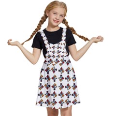 Mixed Abstract Colors Pattern Kids  Apron Dress by dflcprintsclothing