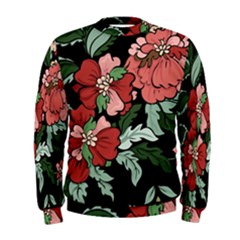 Beautiful Floral Vector Seamless Pattern Men s Sweatshirt by Vaneshart