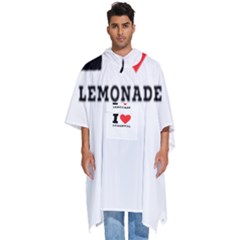 I Love Lemonade Men s Hooded Rain Ponchos