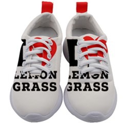 I Love Lemon Grass Kids Athletic Shoes by ilovewhateva