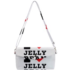 I Love Jelly Bean Removable Strap Clutch Bag by ilovewhateva