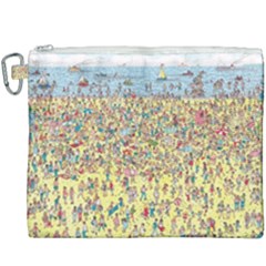 Waldo Cartoon Where s Wally Water Sky Sea Day Nature Canvas Cosmetic Bag (xxxl) by 99art