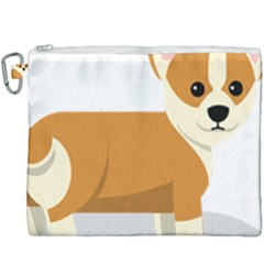 Corgi Dog Puppy Canvas Cosmetic Bag (xxxl) by 99art
