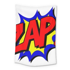 Zap Comic Book Fight Small Tapestry by 99art