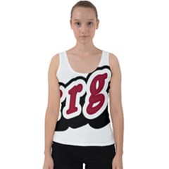 Comic-text-frustration-bother Velvet Tank Top by 99art