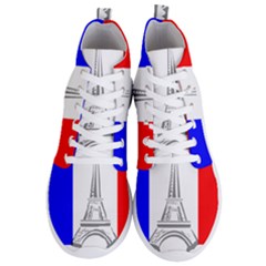 Eiffel-tower-france-flag-tower- Men s Lightweight High Top Sneakers by 99art