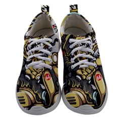 Scooter-motorcycle-boot-cartoon-vector Women Athletic Shoes by 99art