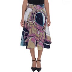 Drawing-astronaut Perfect Length Midi Skirt by 99art