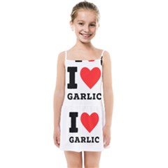 I Love Garlic Kids  Summer Sun Dress by ilovewhateva