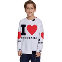I Love Cocktails  Kids  Long Sleeve Jersey by ilovewhateva