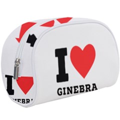 I Love Ginebra Make Up Case (large) by ilovewhateva