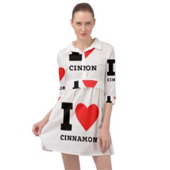 I Love Cinnamon  Mini Skater Shirt Dress by ilovewhateva