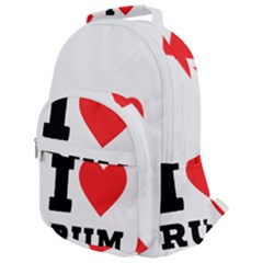 I Love Rum Rounded Multi Pocket Backpack by ilovewhateva