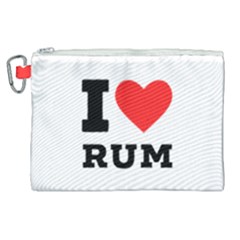 I Love Rum Canvas Cosmetic Bag (xl) by ilovewhateva
