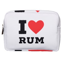 I Love Rum Make Up Pouch (medium) by ilovewhateva
