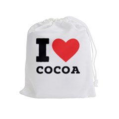 I Love Cocoa Drawstring Pouch (xl) by ilovewhateva