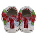 Red Strawberries Water Squirt Strawberry Fresh Splash Drops Men s Low Top Canvas Sneakers View4