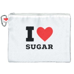 I Love Sugar  Canvas Cosmetic Bag (xxl) by ilovewhateva