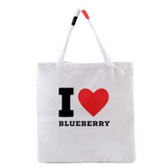 I Love Blueberry  Grocery Tote Bag by ilovewhateva