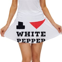 I Love White Pepper Women s Skort by ilovewhateva