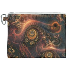 Paisley Abstract Fabric Pattern Floral Art Design Flower Canvas Cosmetic Bag (xxl) by danenraven